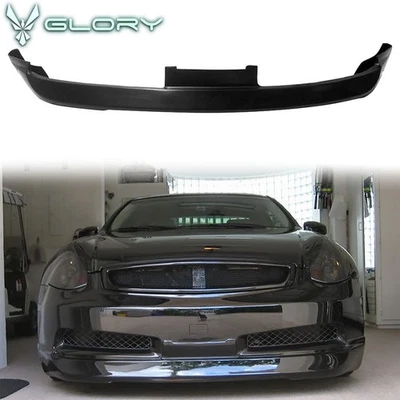 Fits 03-07 Infiniti G35 Coupe ING Style Front Lip Bumper Lower Spoiler PU Foto 1 de 4