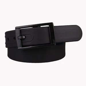 Cintura uomo donna silicone antiallergico pelle fibbia plastica cintura 120 cm - Foto 1 di 14