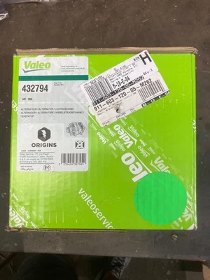 For Porsche 911 1985-1989 H6 3.2L 3.3L Alternator Valeo 432794 - Image 1 of 4