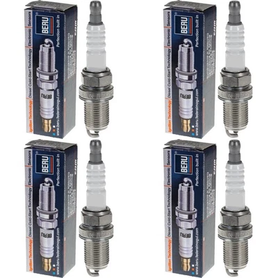 4x BERU Bujías De Platino Para Mercedes-Benz Clase C W203 W204 S204 S203 Fiat - Imagen 1 de 3