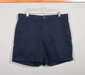 Lands' End 100 % Baumwolle traditionelle Passform marineblau Chino khaki über Knie Shorts Gr. 35 - Bild 1 von 3