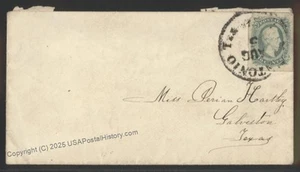 CSA #12 Civil War Confederate Cover San Antonio TEXAS Galveston 112922 - Picture 1 of 2