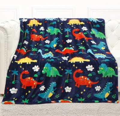 mermaker Toddler Blanket for Boys and Girls, Thick 50x60 inches, Dinosaur  - Image 1 of 4