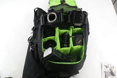 Lote de cámaras fotográficas Sigma Sa-9 Sa-7n 35 mm lente 70-300 mm 2x 28-80 mm lente bolsa flash Foto 1 de 4