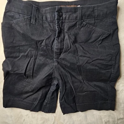 NYDJ shorts chino womens 8 black lift tuck technology made in USA cotton lycra - Image 1 of 4