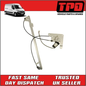 New Movano B / Master MK3 Van Passenger Side Window Regulator & Motor 2011-ON - Picture 1 of 5