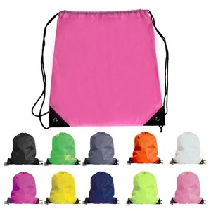 Drawstring Backpack Gym Backpack Sports Bag for Swimming Men Women Workout Bag - Picture 1 of 16