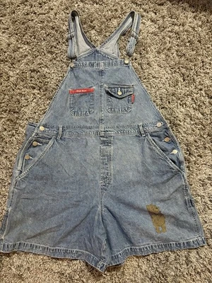 Disney Pooh 1990s Vintage Denim Overalls Size 20w 100% Cotton. Pre-owned - Image 1 of 4