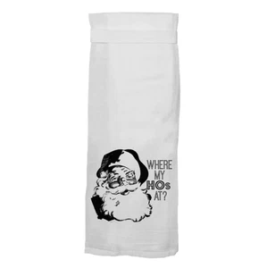 Where My Ho's At | Neuheit Küchentuch | Weihnachtsmann | Weihnachten - Bild 1 von 2