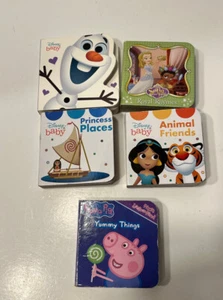 Disney Baby Disney Jr & Peppa Pig Mini Board Books Lot of 5 Square - Picture 1 of 4