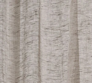 Pottery Barn Belgian Flax Sheer Linen Rod-Pocket Curtain 50x108", Gray - Picture 1 of 4