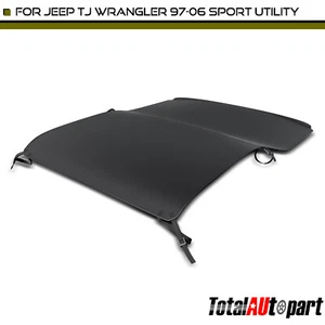 Diamond Black Extended Bikini Soft Top for Jeep Wrangler 1997-2006 Sport Utility - Picture 1 of 8