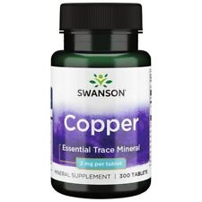 Swanson Copper 2mg Essential Mineral - 300 tabs CHEAPEST DEAL