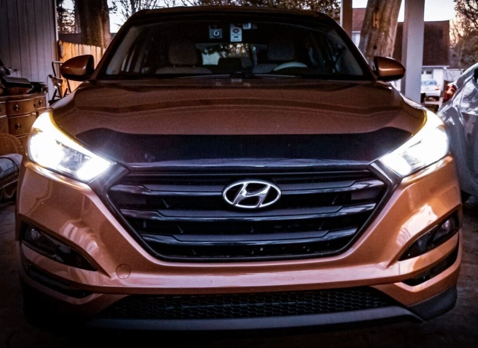 Protector de capó plano Husky AeroSkin deflector protector contra insectos para Hyundai Tucson 16-21 Foto 1 de 4