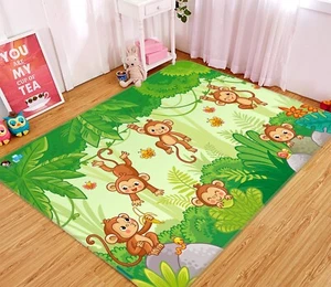 3D Cartoon Monkey 083 Non Slip Rug Mat Room Mat Elegant Photo Carpet Coco - Picture 1 of 4