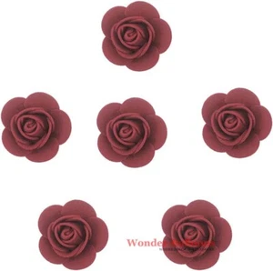 50/500 Venta al por mayor 3 cm flores artificiales espuma rosas cabezas boda fiesta diciembre - Imagen 1 de 22