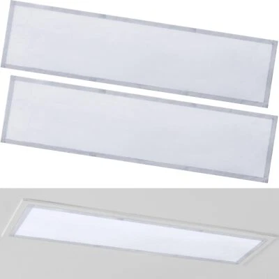 WOWANGCE 2 Pcs Fluorescent Light Covers 1 x 4 ft Magnetic Light Covers for Ceiling Lig...