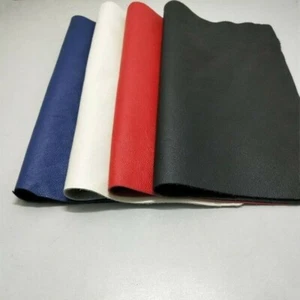 Genuine Real Leather Fabric First Layer Cowhide Hide Cut Material Scrap Red Blue - Picture 1 of 11