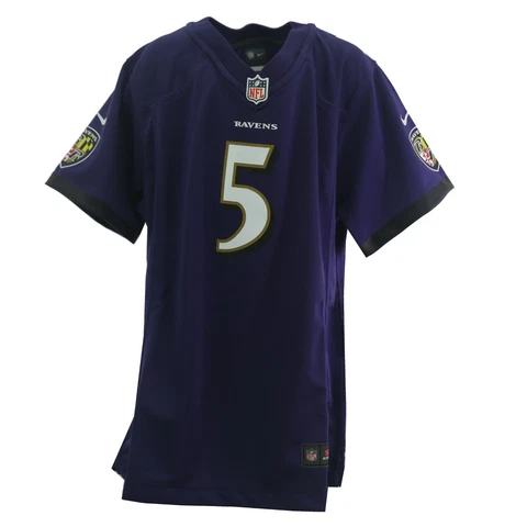 Girls Baltimore Ravens Joe Flacco NFL Nike Children Youth Kids Size Jersey New Cover