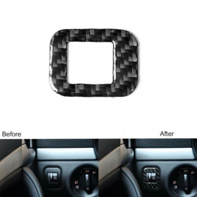Tampa interna de botão central de fibra de carbono para Porsche Cayenne com Navegação 2003-2010  - Imagem 1 de 4
