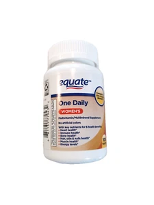 Equate One Daily Multivitamin Women's Health Formula 100 Tablets No Arificial Cl - Picture 1 of 5