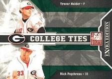 2009 Donruss Elite Extra Edition College Ties Green #19 Trevor Holder Poythress