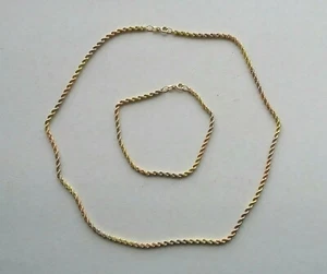 PARURE Donna Bracciale + Collana Oro 18 kt - Gr. 6,3  - Imagen 1 de 4