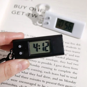 Mini Elektronische Uhr Schlüsselanhänger Lautlos Digital Elektronische Uhr Tischuhr Uhr - Bild 1 von 12