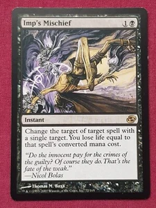 Magic The Gathering PLANAR CHAOS IMP'S MISCHIEF black card MTG - Picture 1 of 2