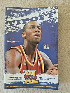 3/28 2010 SGA CLEVELAND CAVALIERS VS SCRAMENTO KINGS JJ HICKSON TIPOFF PROGRAM - Picture 1 of 1