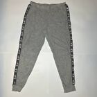 Juicy Couture Womens Gray Stretchy Gray Sweatpants Size L Glitter Silver