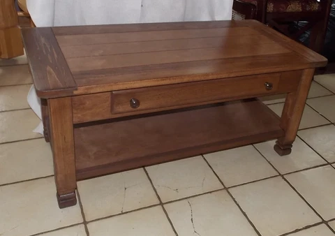 Mid Century Cherry/Pine Coffee Table with Drawer (CT-188) Cover