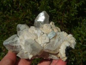 Aquamarine in Matrix with Quartz, Shigar, Pakistan. 10 x 8 cm (Repaired). - Picture 1 of 9