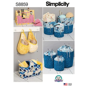 Simplicity Pattern S8859 Storage Organisers - Picture 1 of 2