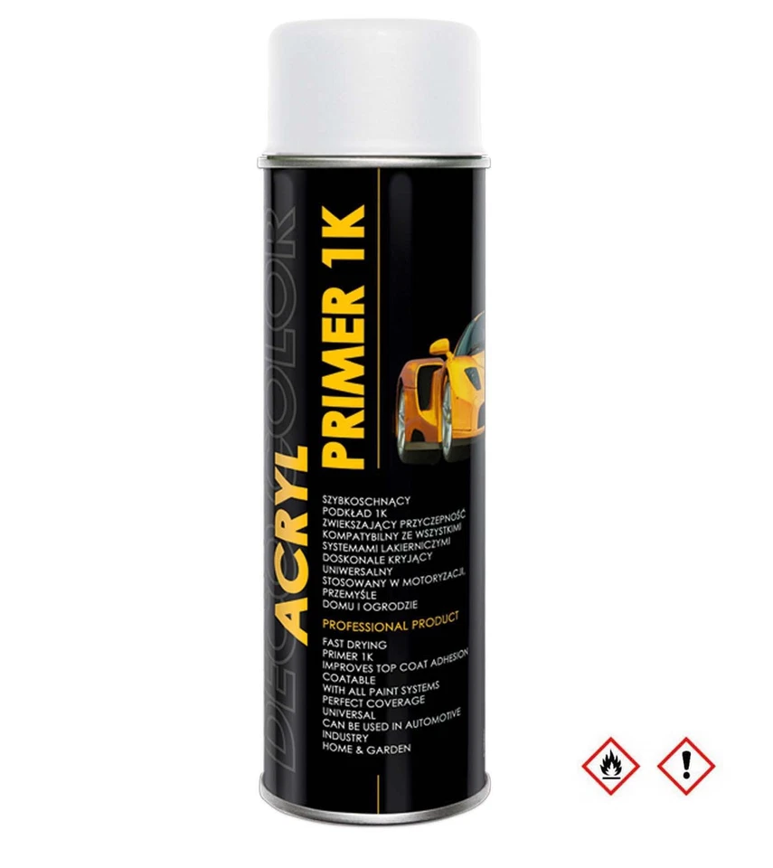 1 Stück 500ml 1K weiße Acryl Grundierung Primer Haftgrund für Lack-Spray - Bild 1 von 1