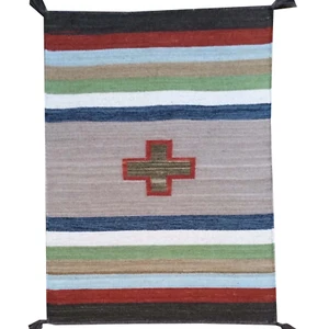 Alfombra de lana hecha a mano diseño suroeste tejida a mano (talla 2.0 X 3.2) Brrsf-1731 - Imagen 1 de 6