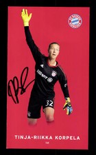 Tinja Riikka Korpela Autograph Card Bavaria Munich Women 2017-18 Original Signi