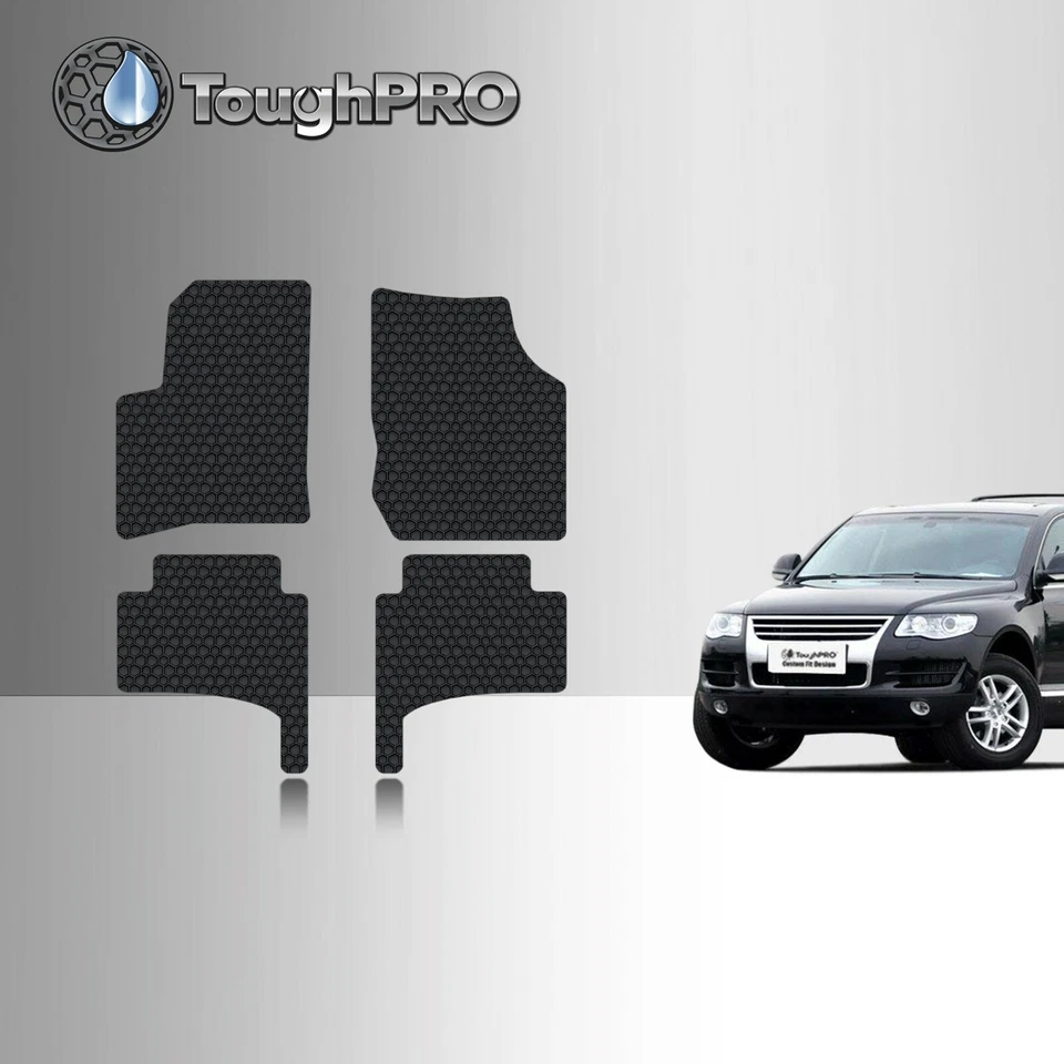 Alfombrillas ToughPRO negras para Volkswagen Touareg All Weather 2004-2010 Foto 1 de 4