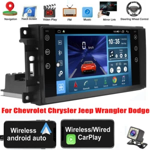 Apple Carplay For Jeep Wrangler Dodge Androidauto GPS Navi Car Radio Stereo - Bild 1 von 15