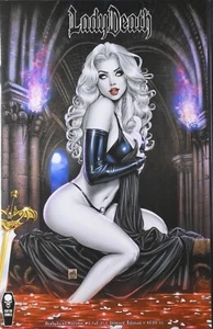 LADY DEATH DIABOLICAL ERNTE #1 2023 DEMURE EDITION SARG COMICS MIKE KROME SEHR GUTER ZUSTAND - Bild 1 von 1