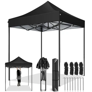 6.6'x6.6' Pop-up Canopy Tent Outdoor Beach BBQ Gazebo Commercial Instant Shelter - Picture 1 of 78