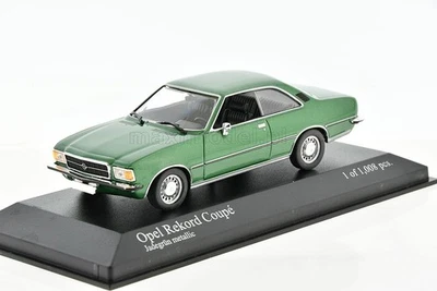 OPEL Rekord D Coupe Green met. 1975 1/43 MINICHAMPS 400044022 - Image 1 of 4