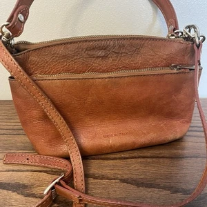 Bolso Bandolera de Cuero Marrón Divina Firenze Lilla Italia Guijarro - Imagen 1 de 14