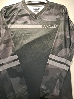 Cycling Off Road  Pullover  Noro  Sugo Men's XL Black/Camo Long Sleeve Pullover. - Image 1 of 4