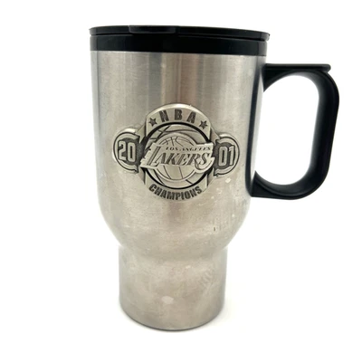 NBA Stainless Steel Mug Travel Tumbler Black Felt Base Licensed Product** - Image 1 of 4