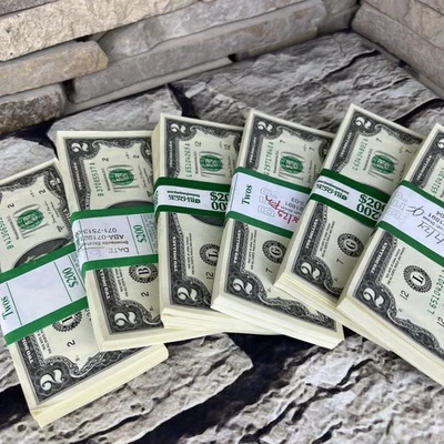 25(2 亿美元)两美元钞票未流通序列笔记数量折扣 — 第 1/3 张图片