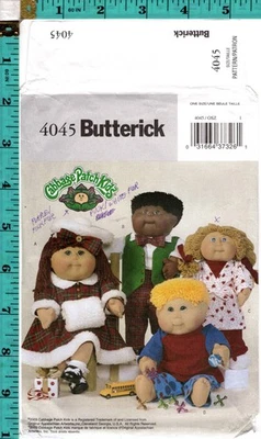 Cabbage Patch Kids® 18" & 20" Doll Clothes ©2003 Butterick Pattern 4045 UNCUT - Image 1 of 3