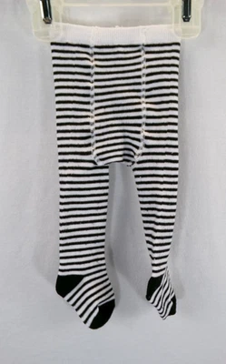 Medias a rayas blancas negras 3/12M Nursery Rhyme para bebé niña - En muy buena condición Foto 1 de 4