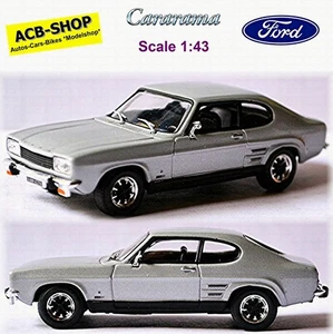 Ford Capri '69 Coupe 1968-73 Argento Metallico 1:43 Cararama - Foto 1 di 5