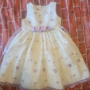 Princess Faith Girls Fancy Dress Flowers Sz 6x 6 Church Easter Dance - Picture 1 of 1
